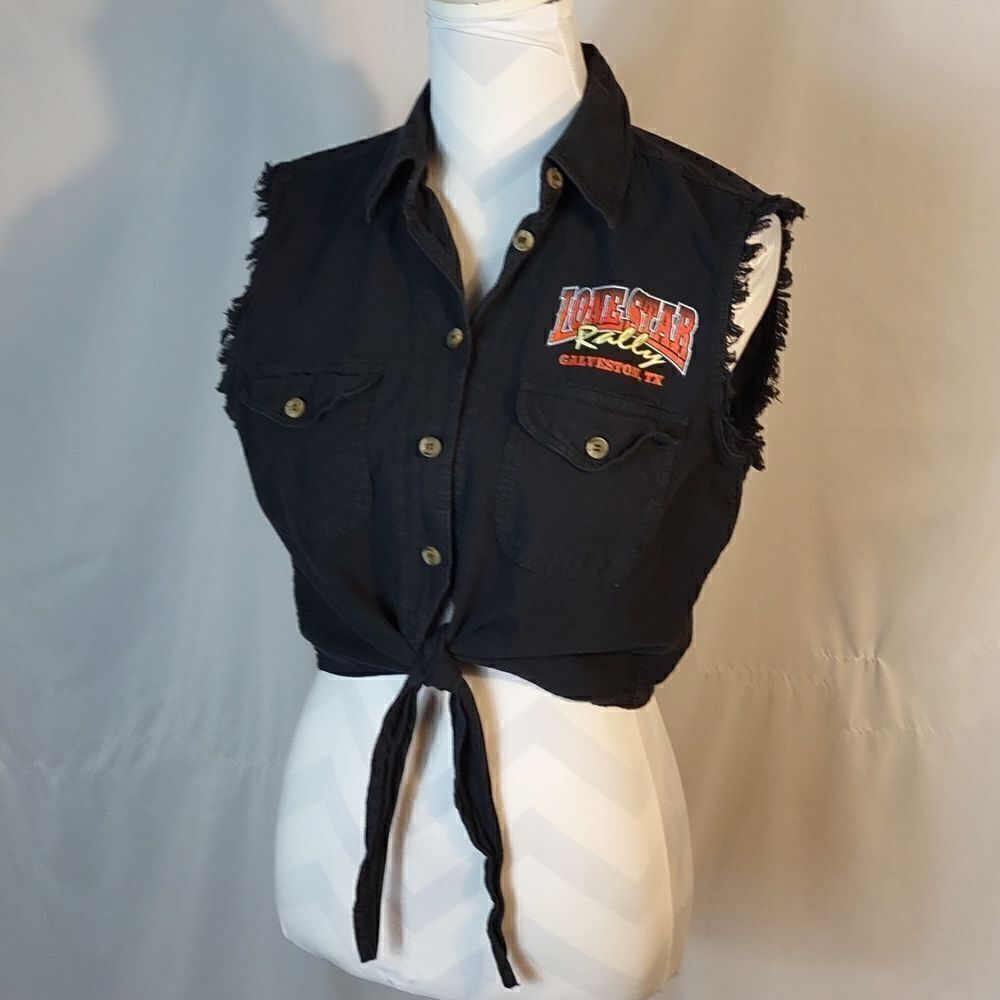 Lone Star Rally Galveston Texas Womens Cropped Top